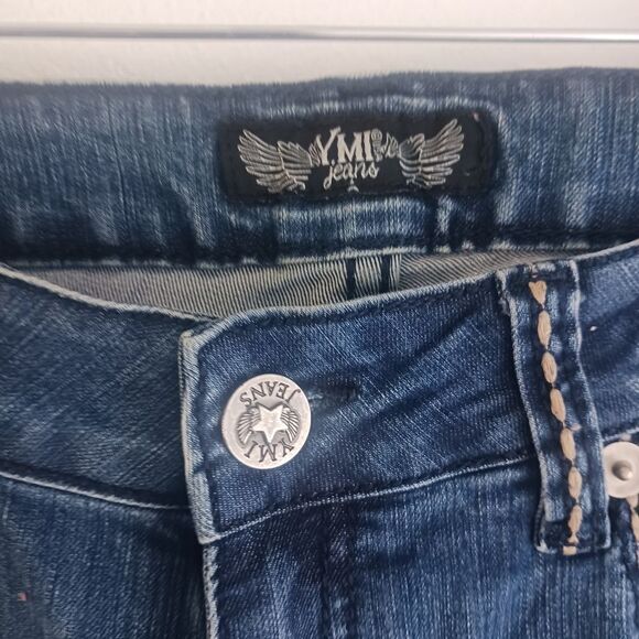 YMI blue flare leg jeans size 7 - Picture 7 of 10